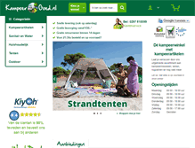 Tablet Screenshot of kampeergoed.nl